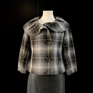 Mossimo | Plaid Rounder Collar Wool Blend Jacket | VERY GOOD!
